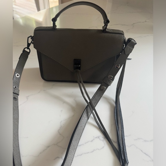 Rebecca Minkoff Darren Olive crossbody leather top handle bag. Never used. - Picture 1 of 13